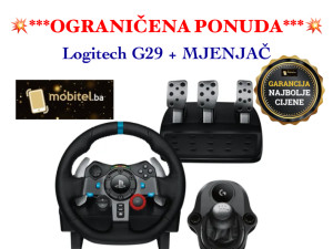 LOGITECH VOLAN G29 DRIVING FORCE + Shifter MJENAČ PS5 PS4 PS3 PC