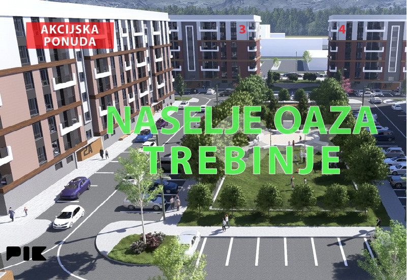 Stan Trebinje 47.38m2 - Naselje OAZA
