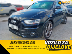DIJELOVI AUDI Q3 2015. 2.0 130KW 4X4 MJENJAC MOTOR CFGC