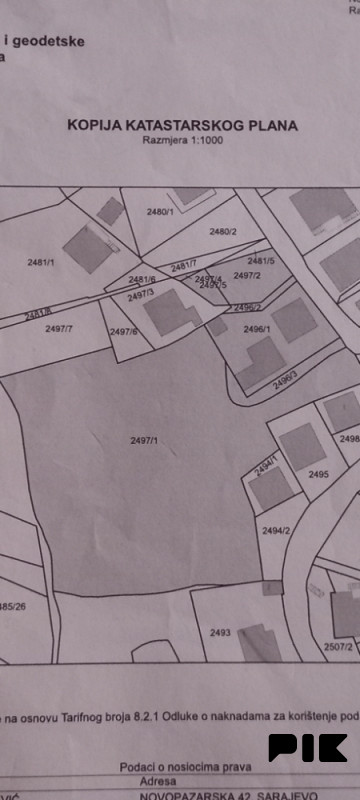 Zemljište sa kućom 3648m2 Novo Sarajevo-Vraca 3