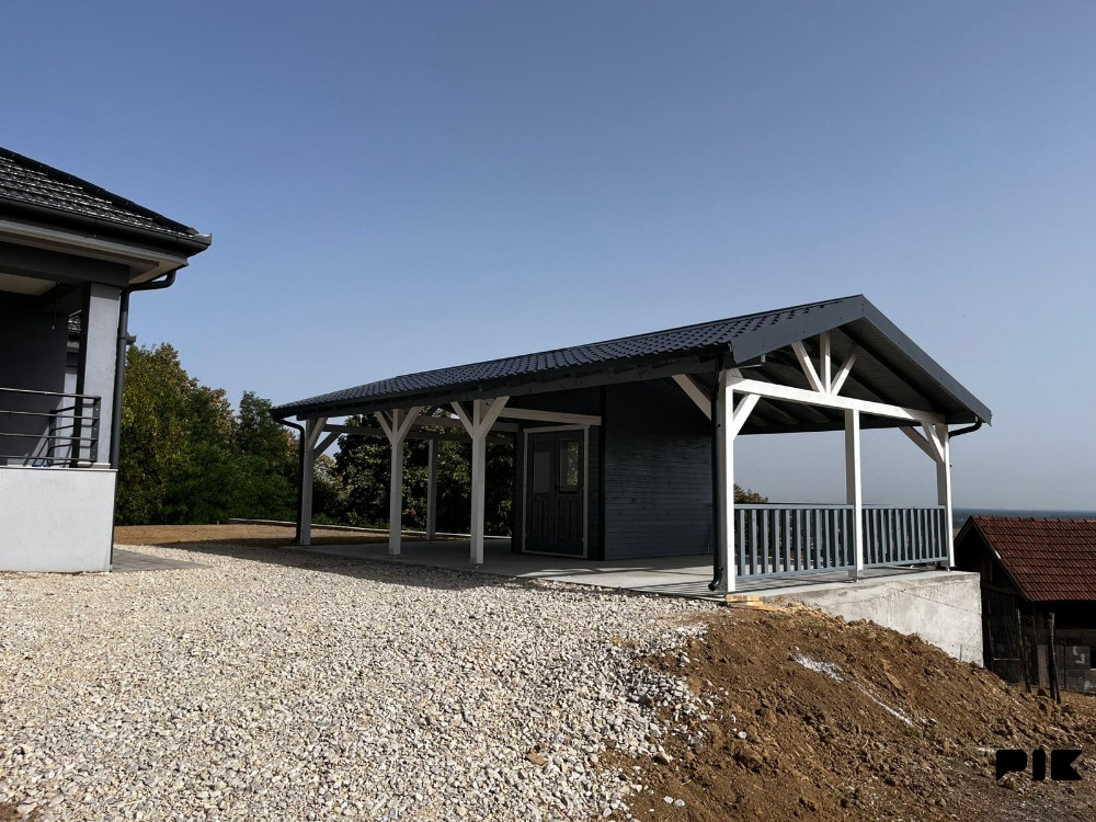 Garaža Carport Ostava Alatnica Montažni objekat 6