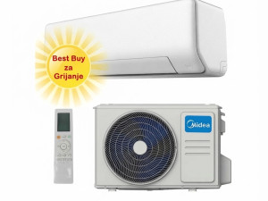 Midea 24-ka A+++ INVERTER All Easy Pro Nordic do -25 dva grijača