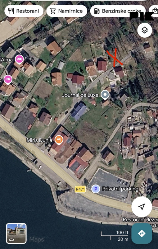 zemljište jezero Modrac Prokosovici pogledan na Jezero 2