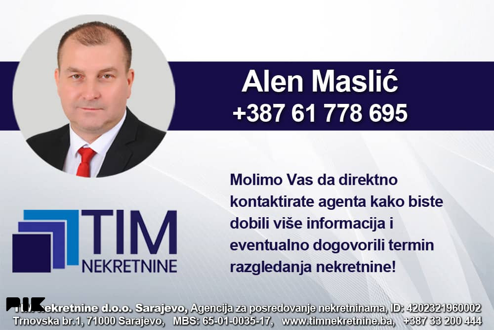 TIM: I. Sarajevo - Dvosoban stan 39m2  3. sprat, balkon 15