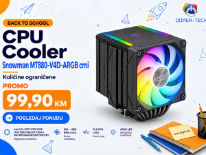 CPU Cooler Snowman MT880-V4D-ARGB Black DOPER B2S