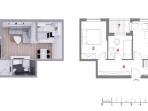 STAN SA 2 SP. SOBE, 52,91m2, ODLIČAN RASPORED photo 2