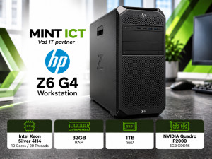 HP Z6 G4 Xeon Silver 4114; 32GB RAM; 1TB SSD; Quadro P2000