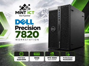 Dell Precision 7820 Workstation Xeon Gold 6244; 96GB RAM;RTX 4000