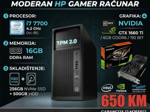 I7 7700 / GTX 1660 TI / 16GB DDR4 / SSD + HDD / TPM 2.0 / WIN 11