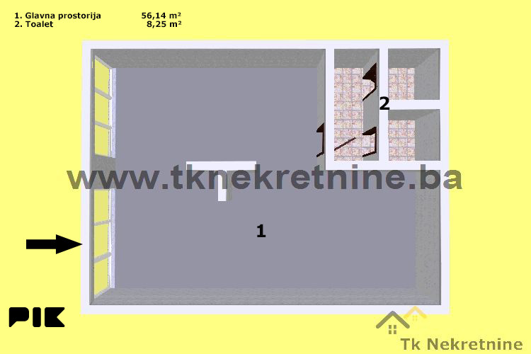 NOVOGRADNJA - STUPINE H - POSLOVNI PROSTOR 64 m2 20