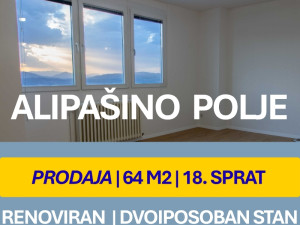 Alipašino Polje | Dvoiposoban stan | 64 m2