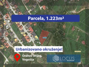 LOCUS: Zemljište 1.223m2, Orahov brijeg, Vogošća