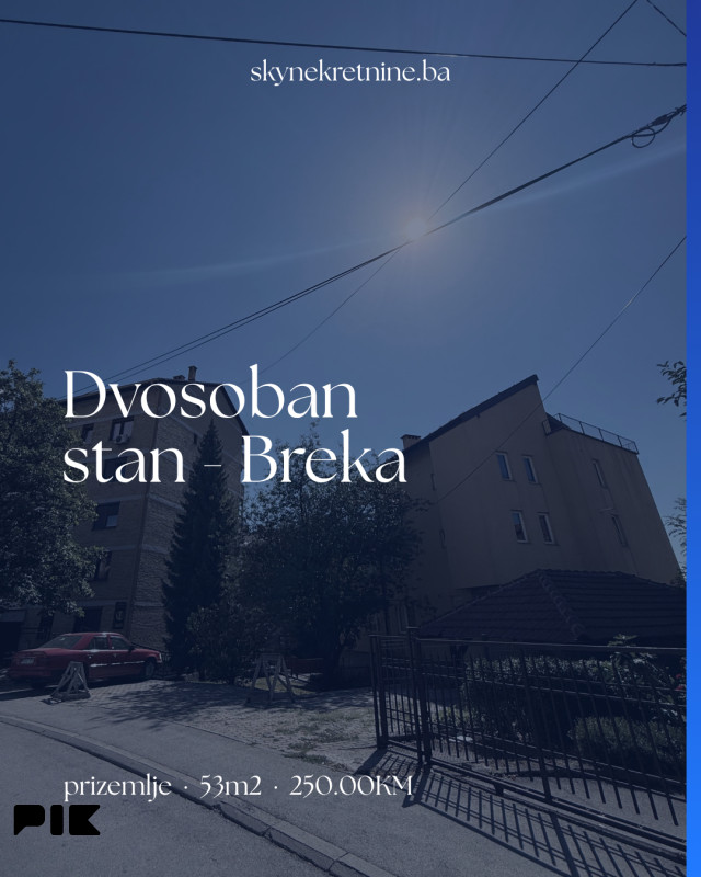 Dvosoban stan sa baštom, Breka I SKY nekretnine