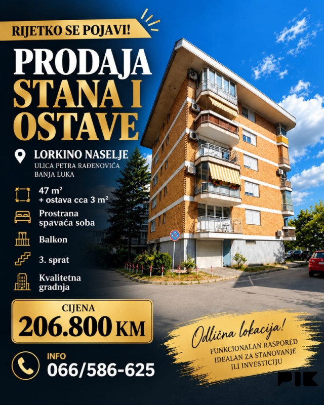 Stan 47 m2 sa ostavom, Nova Varoš, top lokacija