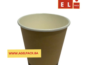 Papirna casa 7,5 oz smedja 180 ml   50 kom  paket