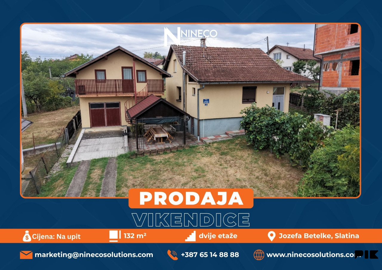 VIKEND KUĆA - SLATINA - LAKTAŠI - 132 m2