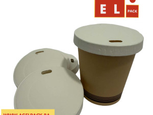Poklopac za papirnu casu 7,5 oz  bijeli  50 kom   paket