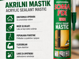 Soma Fix S101 Akrilni Kit / Zaptivna Masa  za Pukotine i Spojeve