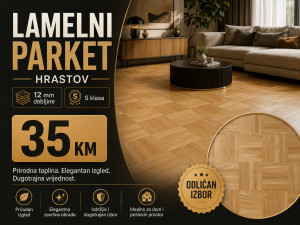 Lamelni Parket Hrast 12 mm  S Klasa- Top cijena!