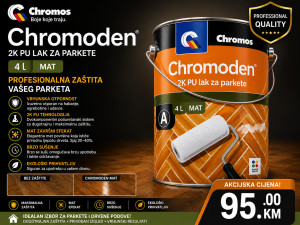 Chromos Chromoden 2K PU Lak za Parket MAT 4 L