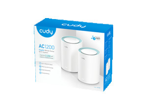 Wi-Fi mesh Cudy M1300-2PACK, AC 1200 Gigabitni, VPN, 2kom