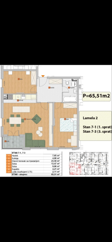 Stan iza delte tržnog centra 3