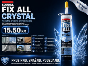 Soudal Fix ALL Crystal - Prozirno Ljepilo i Brtvilo