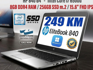 LAPTOP HP ELITEBOOK i7 6500 /8GB DDR4 / 256GB SSD / 14.1" FHD
