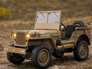RC Mania - Vojni Jeep/dzip na daljinski, 4x4, Crawler, Poklon