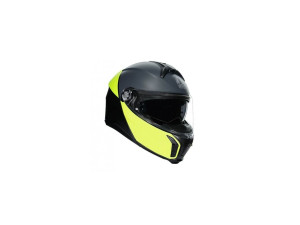 AGV Tourmodular Mat Crna Fluo