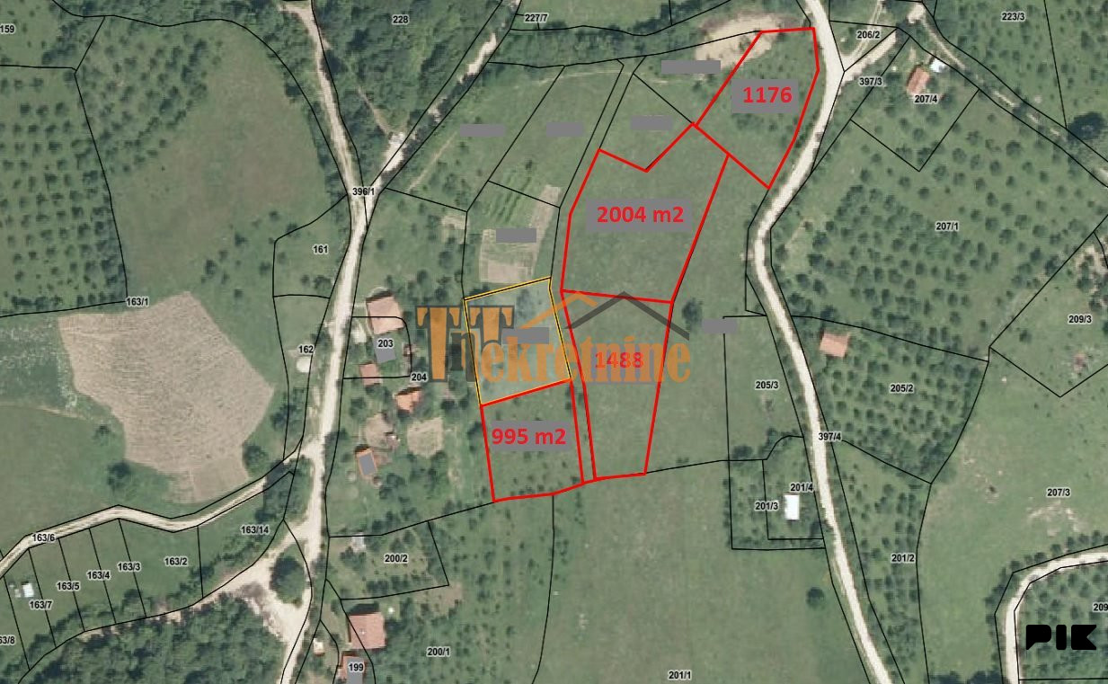 Placevi od 955 m2 do 2004 m2 - Starčevica 2