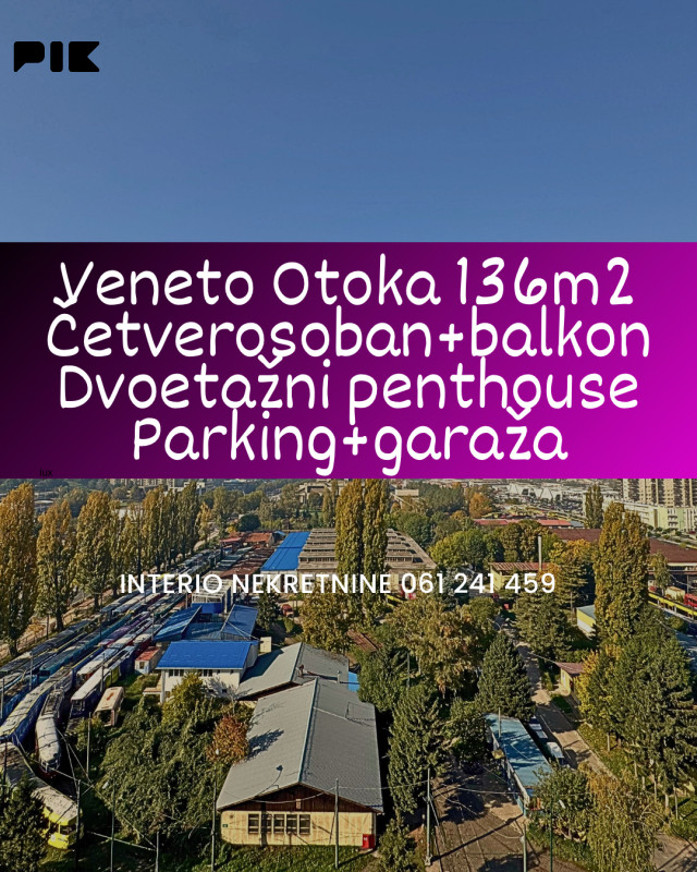 Veneto Otoka 136m2 četverosoban dvoetažni parking garaža