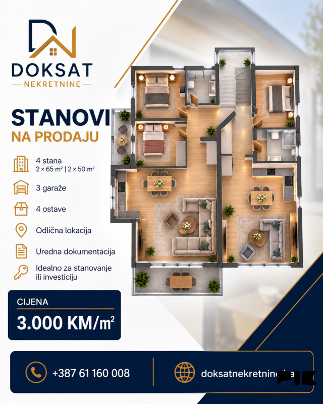 Stan Gradačac 65m2