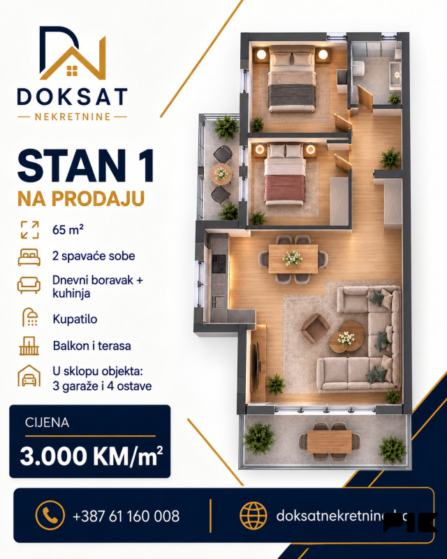 Stan Gradačac 65m2 8