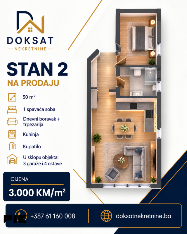 Stan Gradačac 50m2