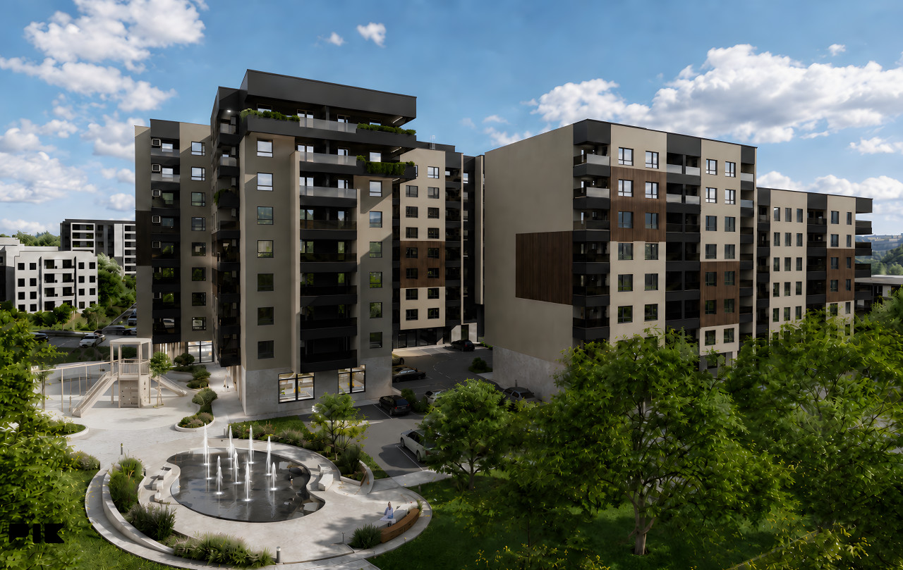 DVOSOBAN STAN 45m2, NOVOGRADNJA HISETA - KOČIĆEV VIJENAC 2