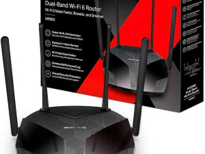 Wi-fi 6 Router Mercusys AX3000 dual-Band MR80X, VPN
