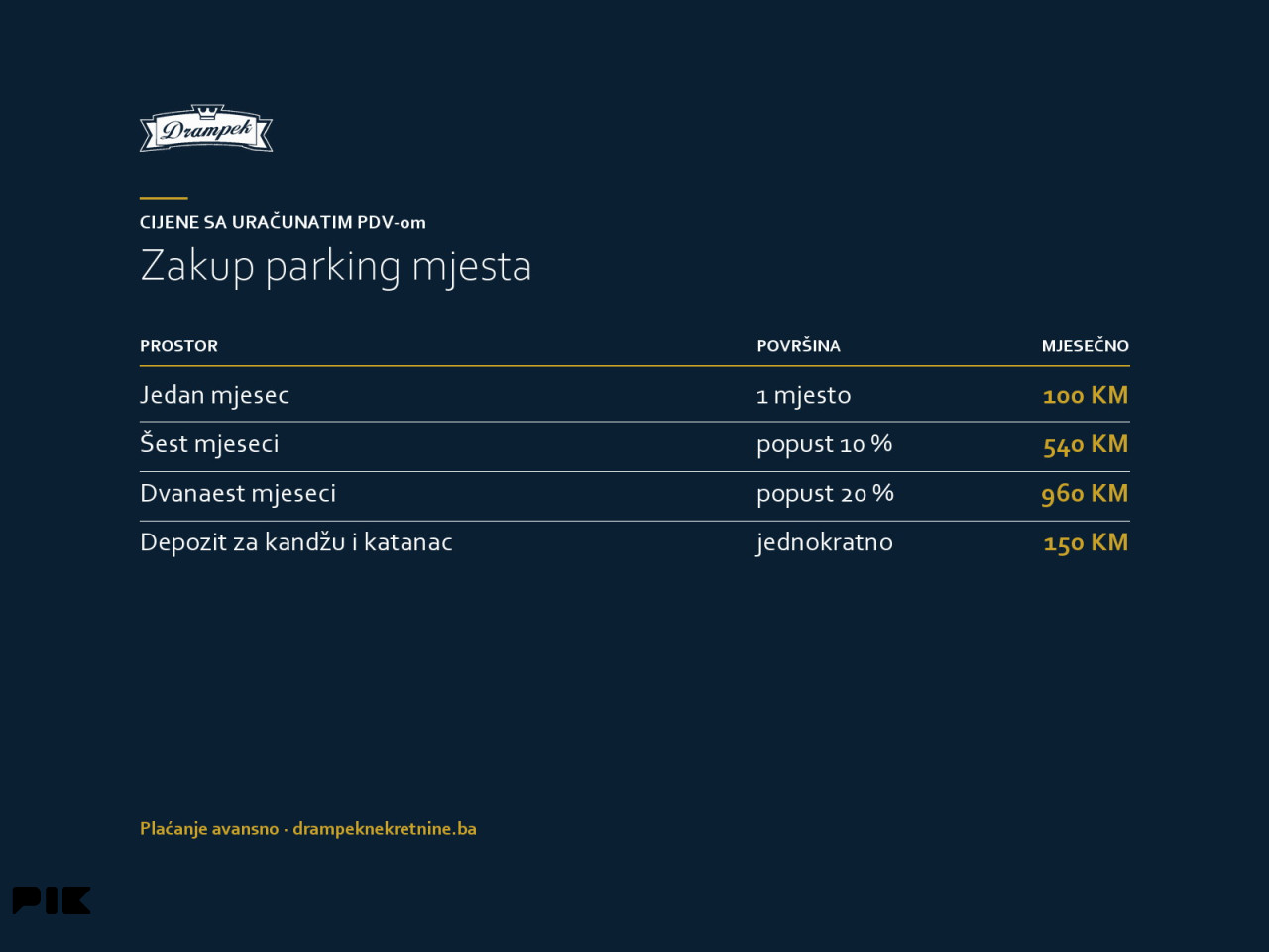 Parking mjesto Tuzla - TC Dramar - najam od 100 KM mjesečno 4