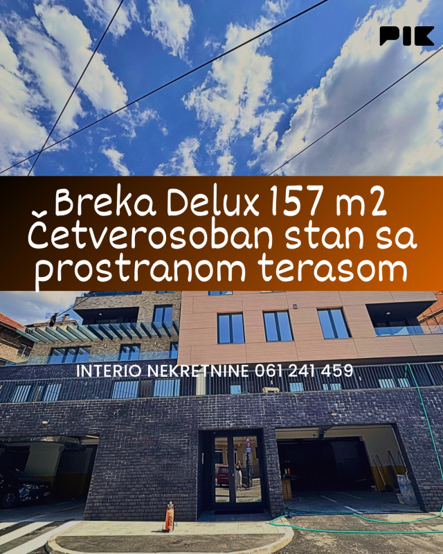 Breka luksuzan četverosoban stan 157 m2 sa prostranom terasom