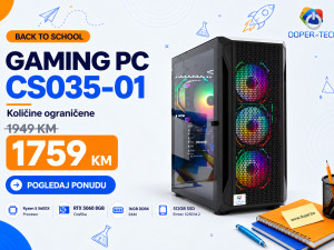 Gaming PC CS035-01 R5 5600X RTX 5060 512GB SSD 16GB DDR5 B2S