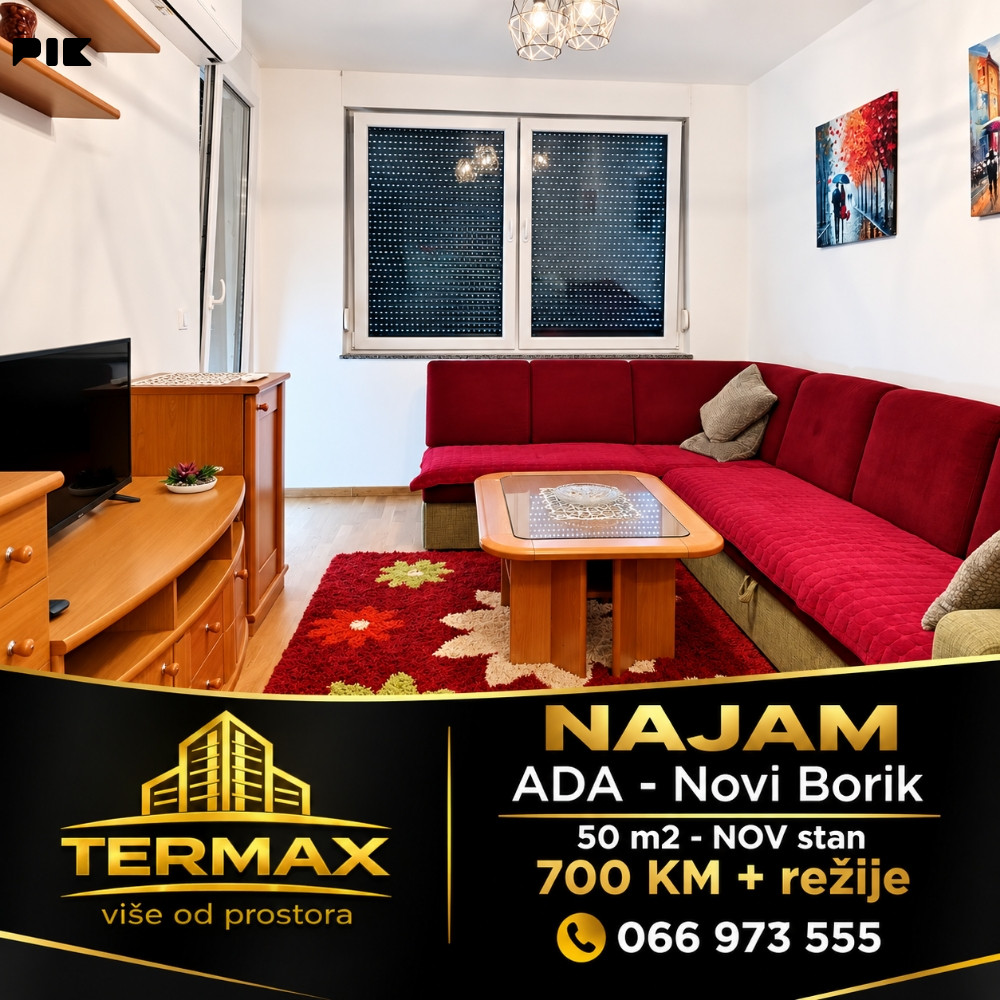 NAJAM 50 m2 - nov stan ADA - Novi Borik 3