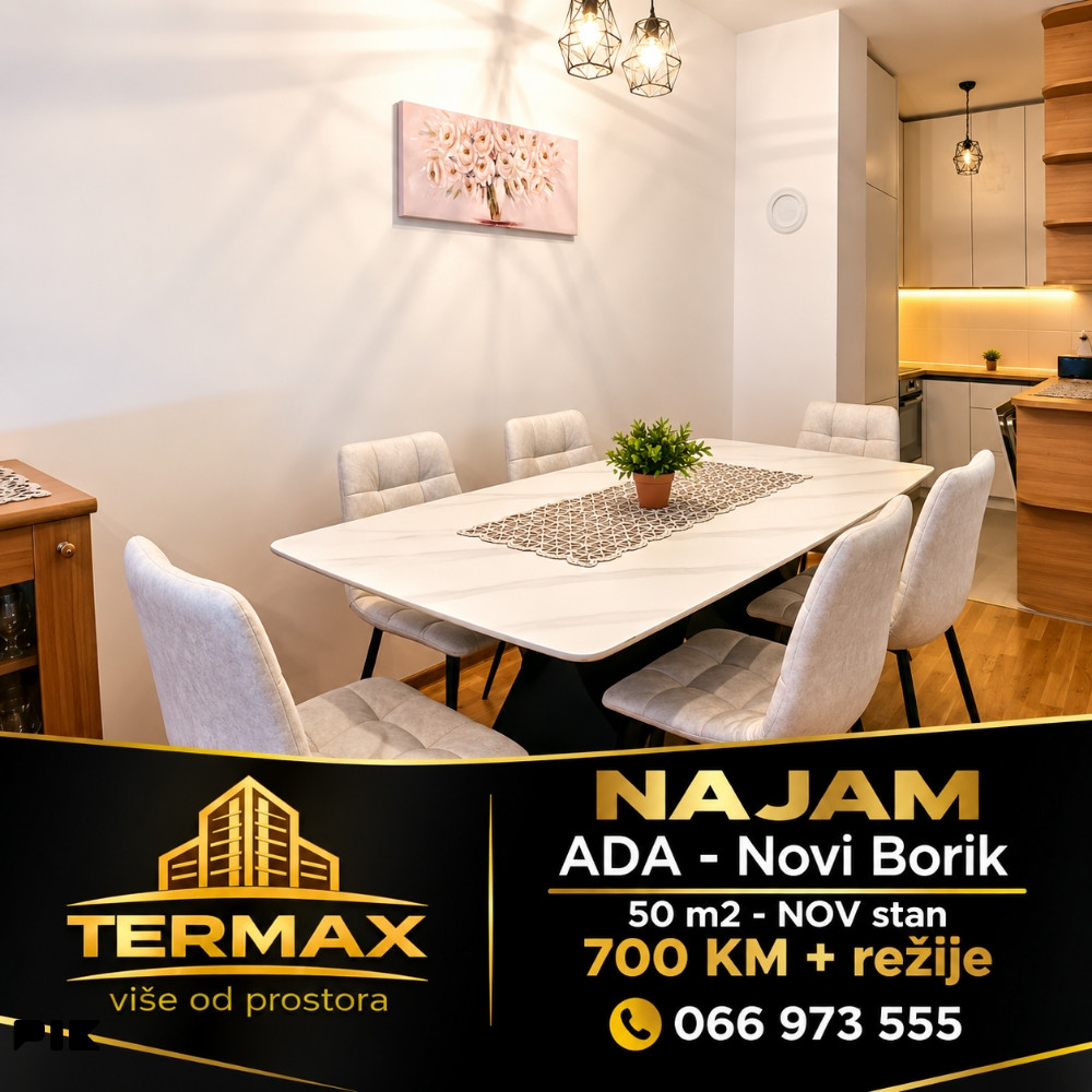 NAJAM 50 m2 - nov stan ADA - Novi Borik 2