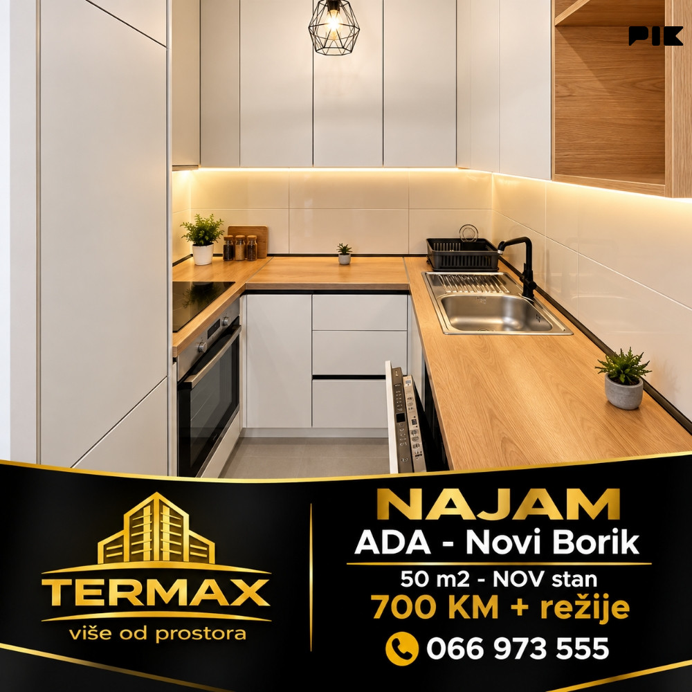 NAJAM 50 m2 - nov stan ADA - Novi Borik 4