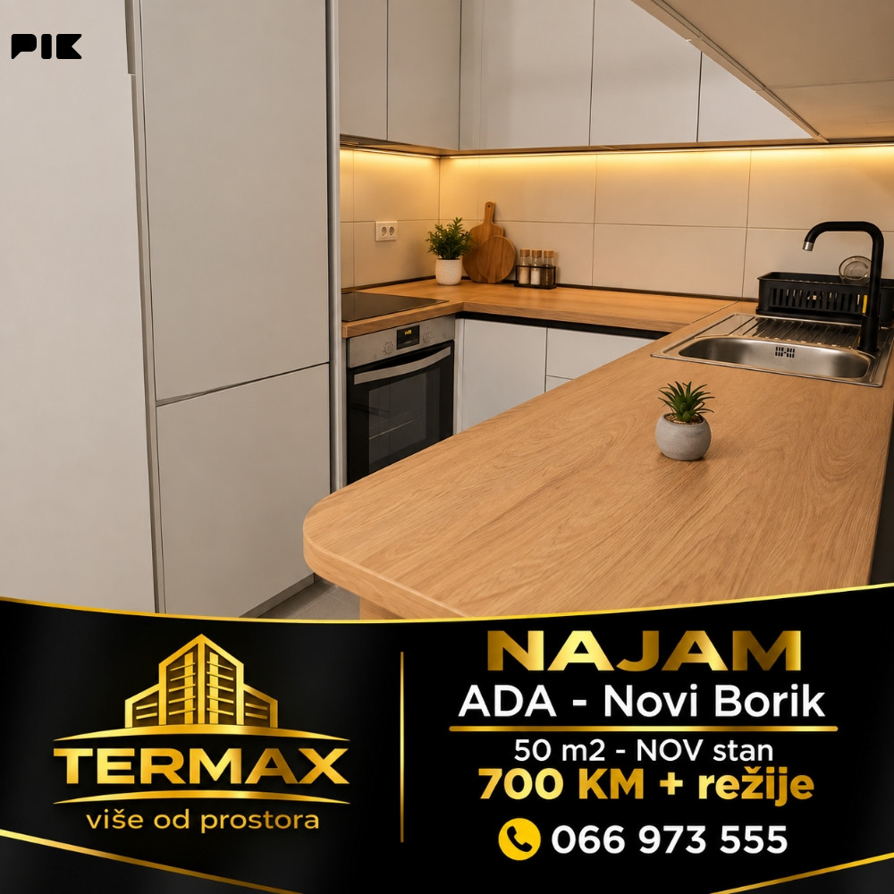 NAJAM 50 m2 - nov stan ADA - Novi Borik 5