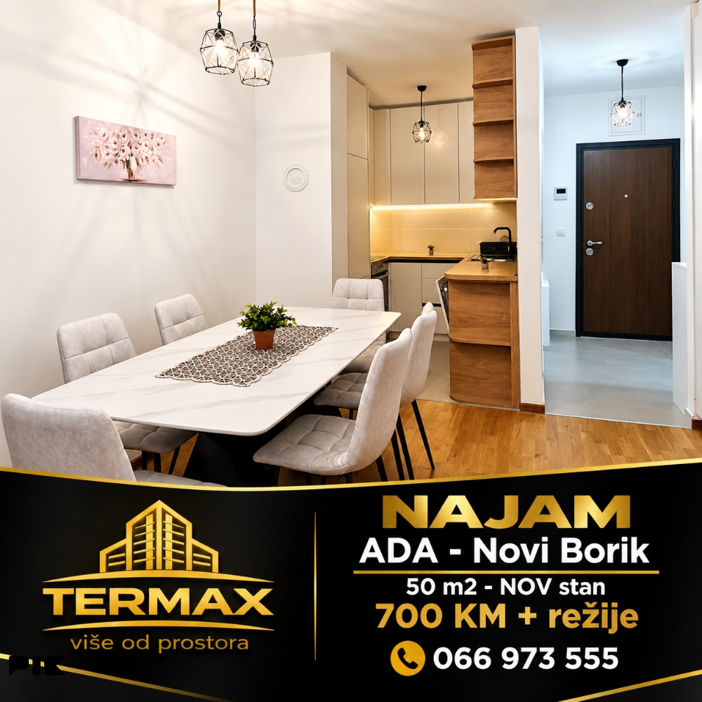 NAJAM 50 m2 - nov stan ADA - Novi Borik 6