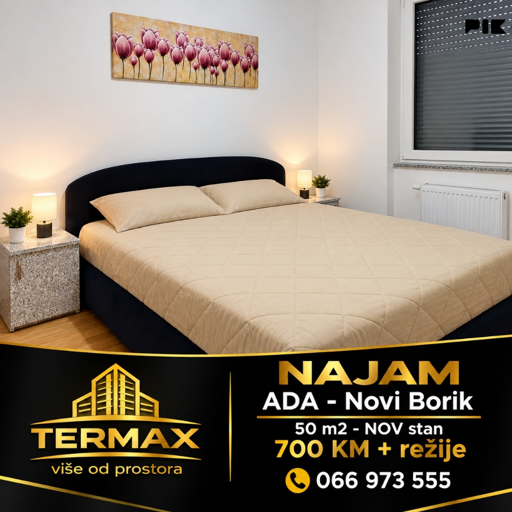 NAJAM 50 m2 - nov stan ADA - Novi Borik 8