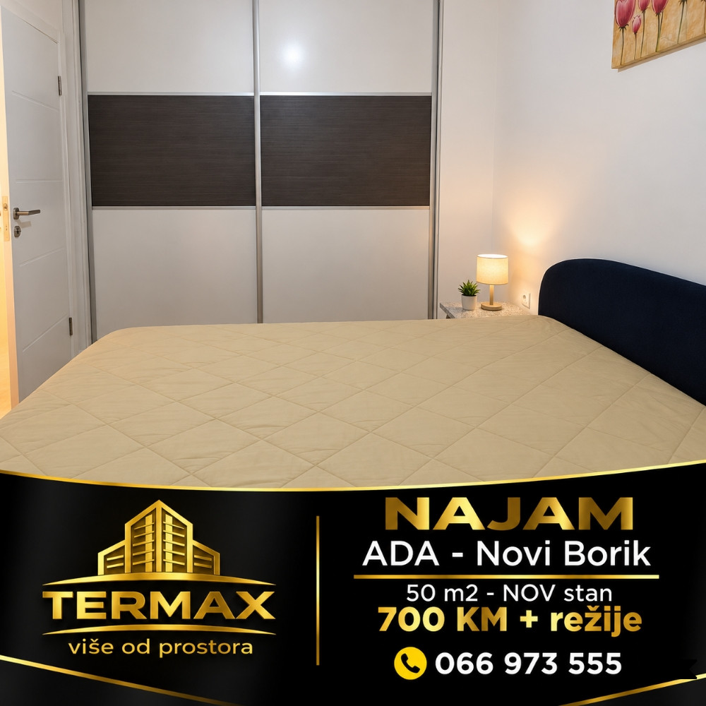 NAJAM 50 m2 - nov stan ADA - Novi Borik 9