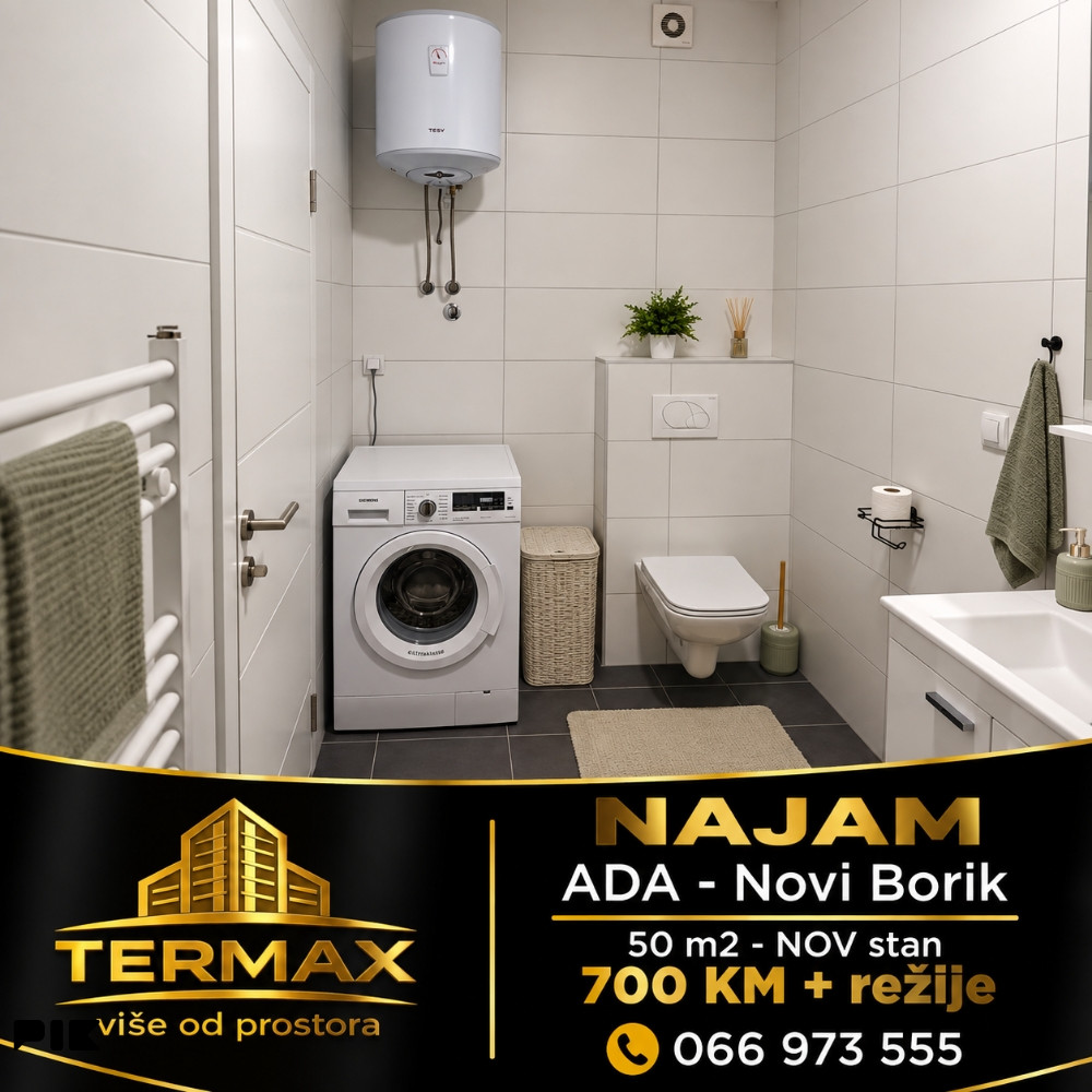 NAJAM 50 m2 - nov stan ADA - Novi Borik 11