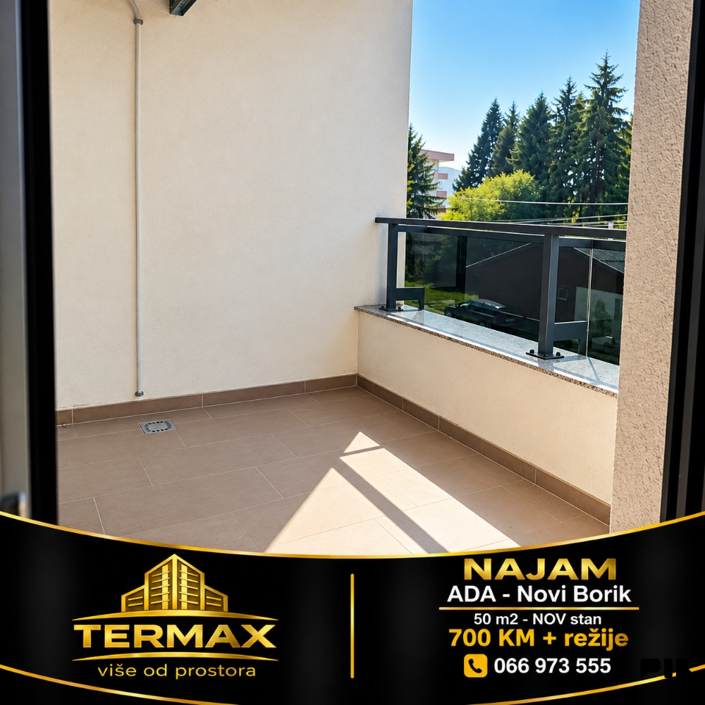 NAJAM 50 m2 - nov stan ADA - Novi Borik 12
