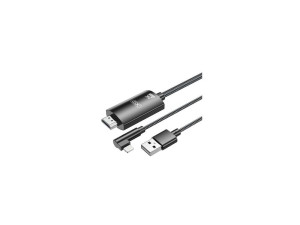 XO GB008 kabal Lightning to HDMI + USB Crni
